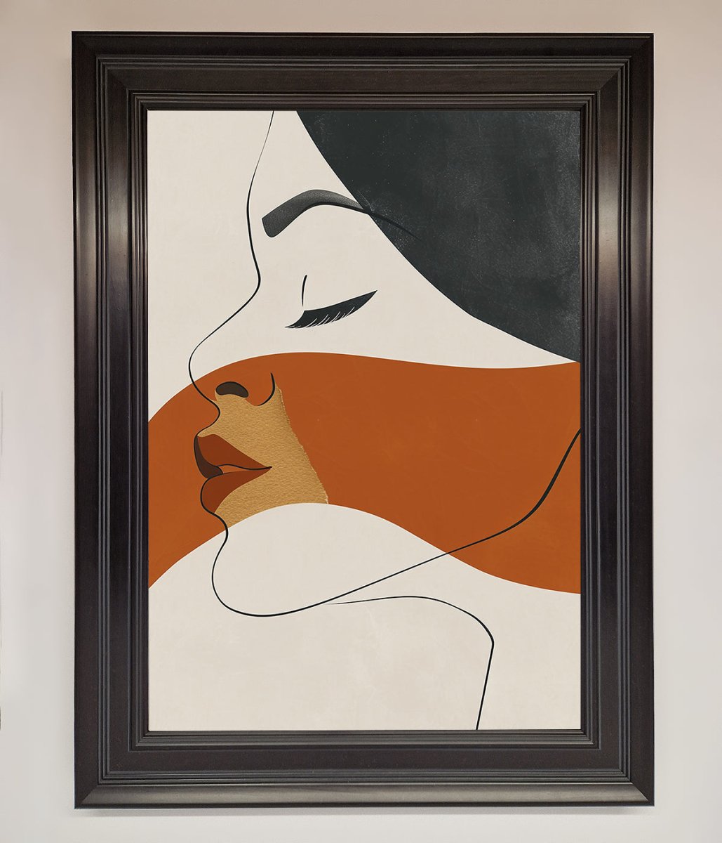 Line Drawing Flow Framed Wall Art - Zestio