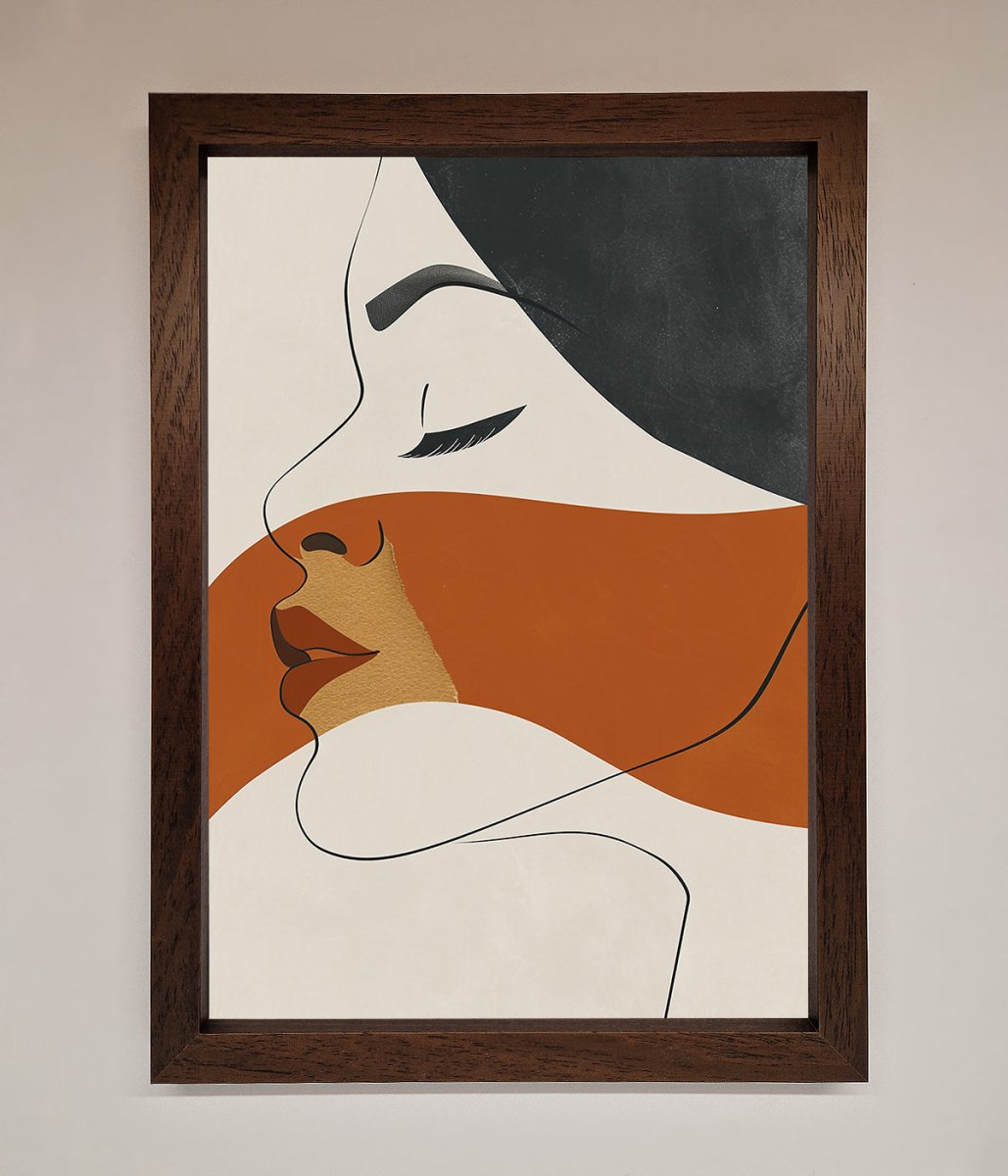 Line Drawing Flow Framed Wall Art - Zestio