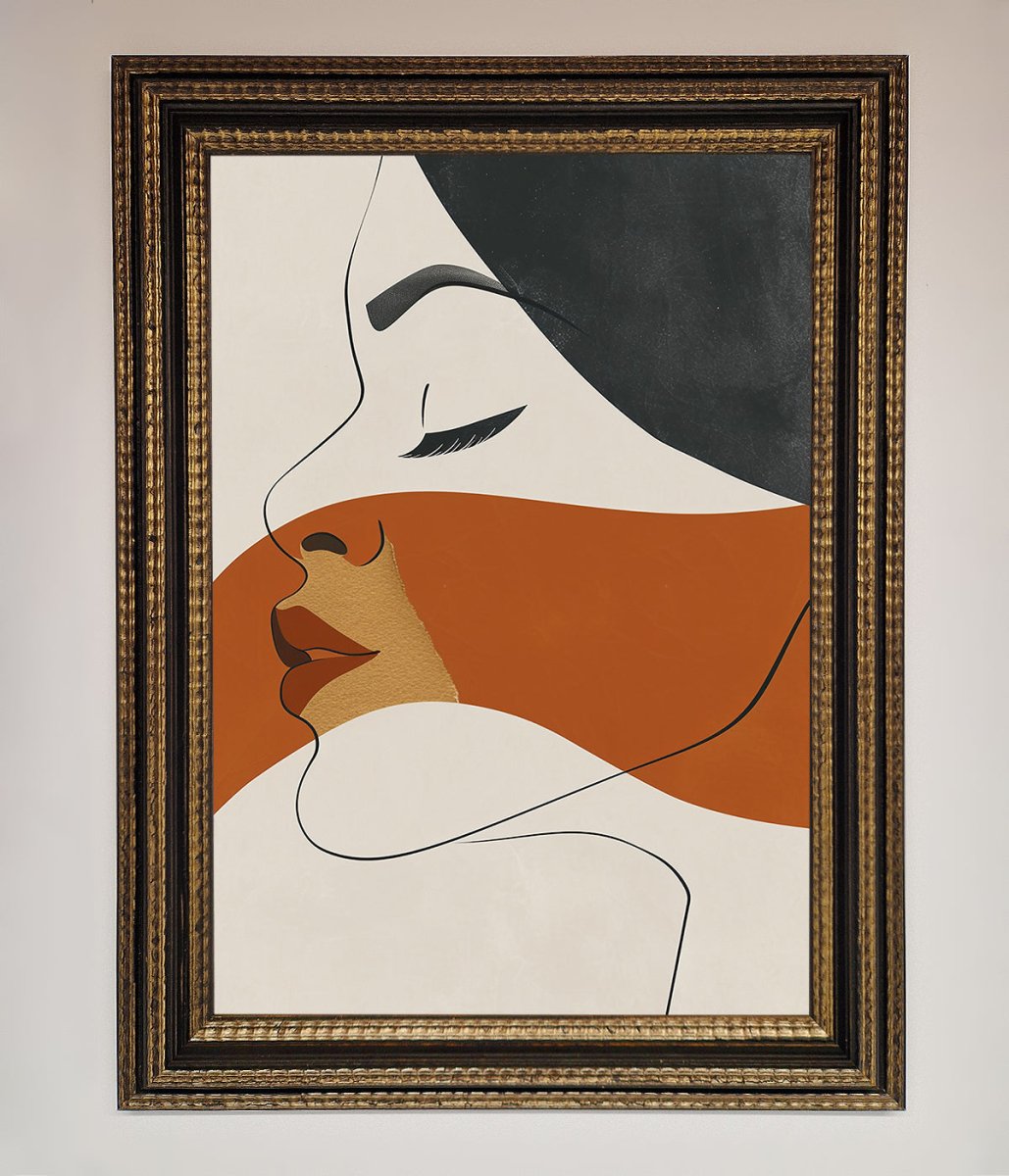 Line Drawing Flow Framed Wall Art - Zestio