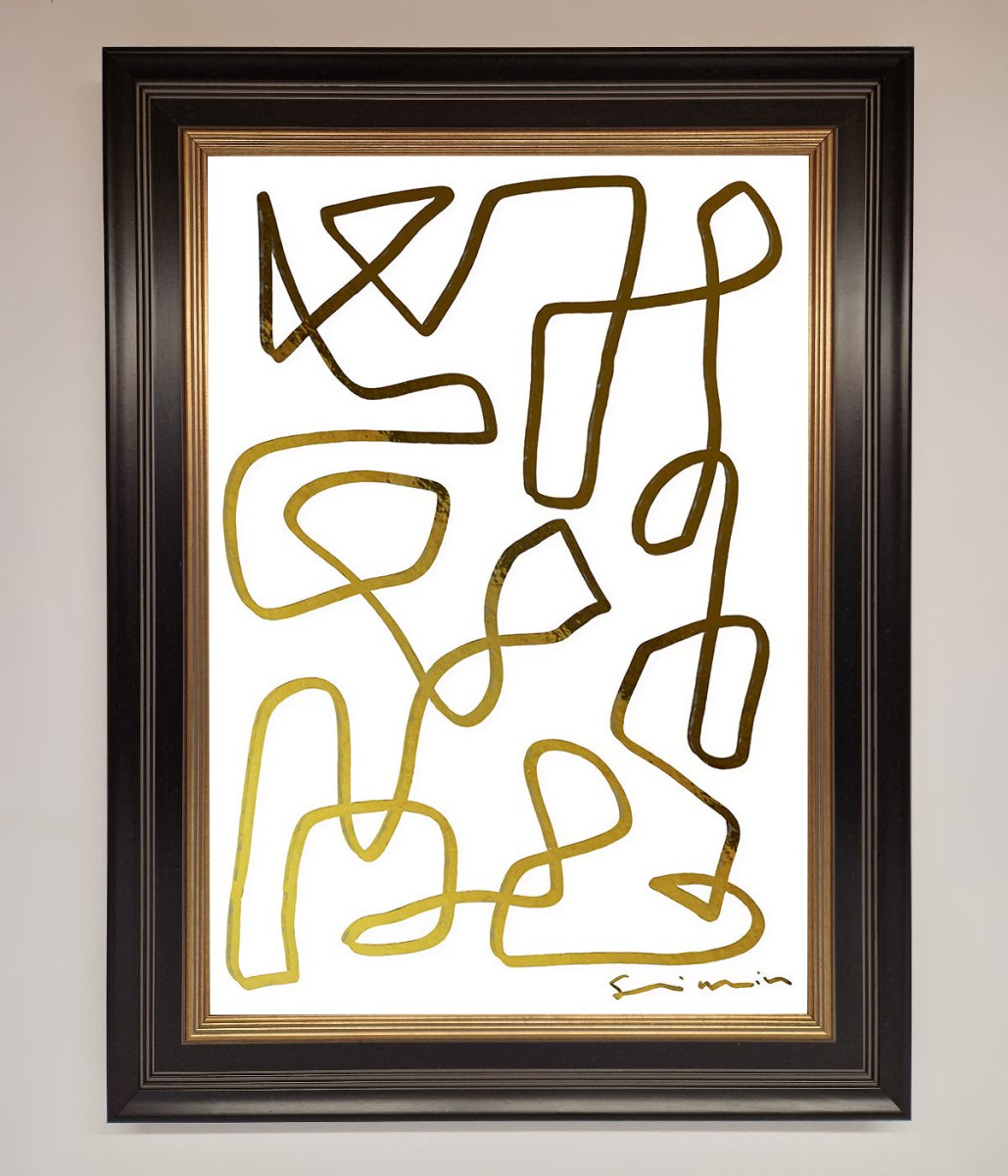 Line Squiggle Foil Print - Zestio