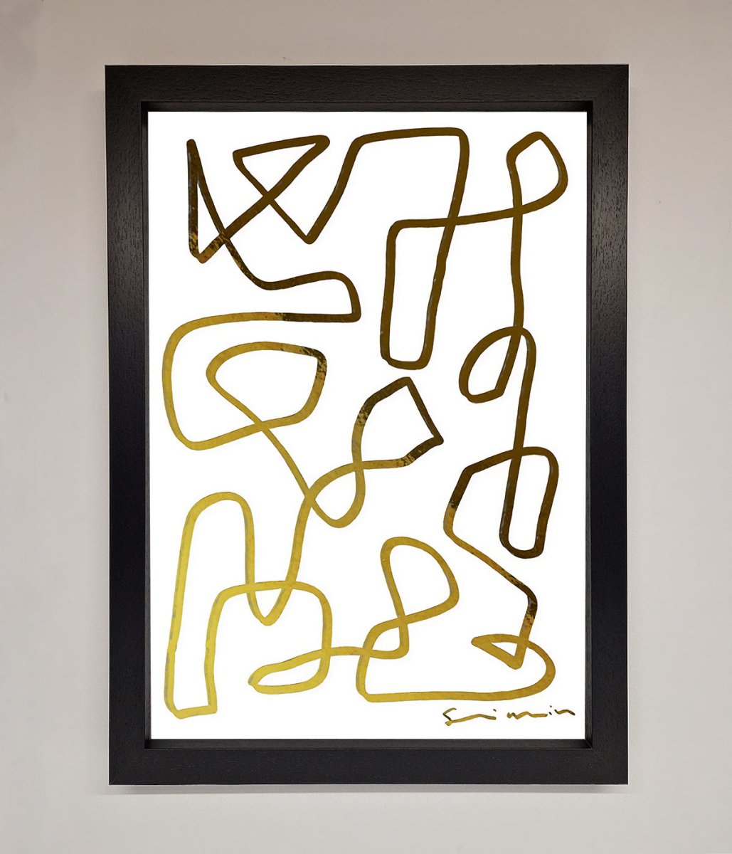 Line Squiggle Foil Print - Zestio