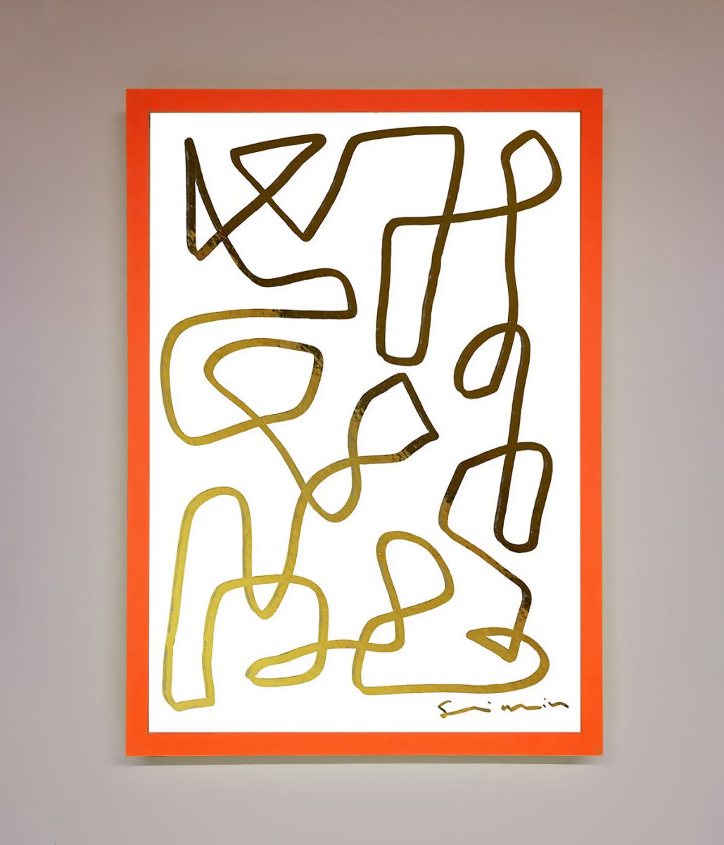 Line Squiggle Foil Print - Zestio