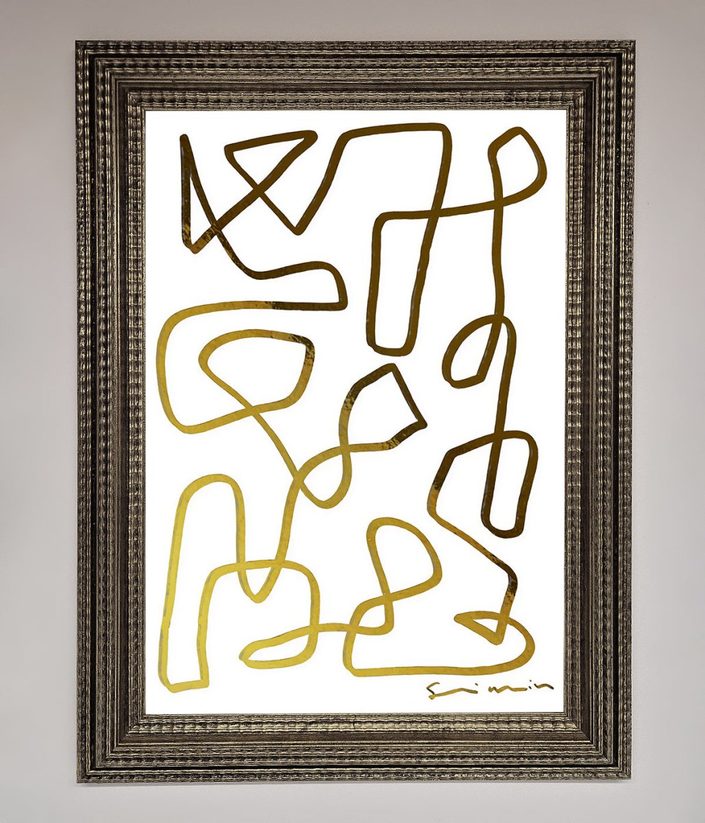 Line Squiggle Foil Print - Zestio