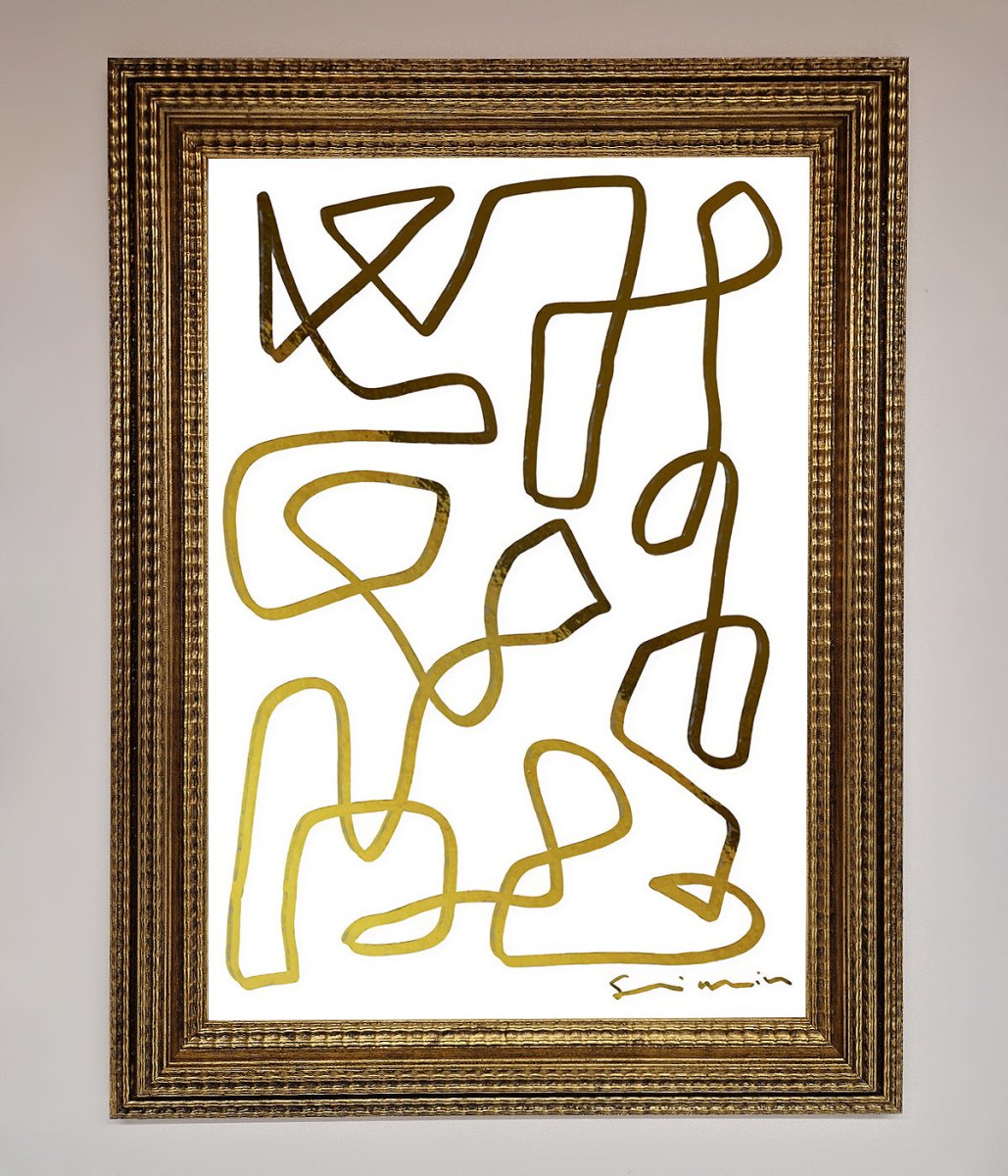 Line Squiggle Foil Print - Zestio