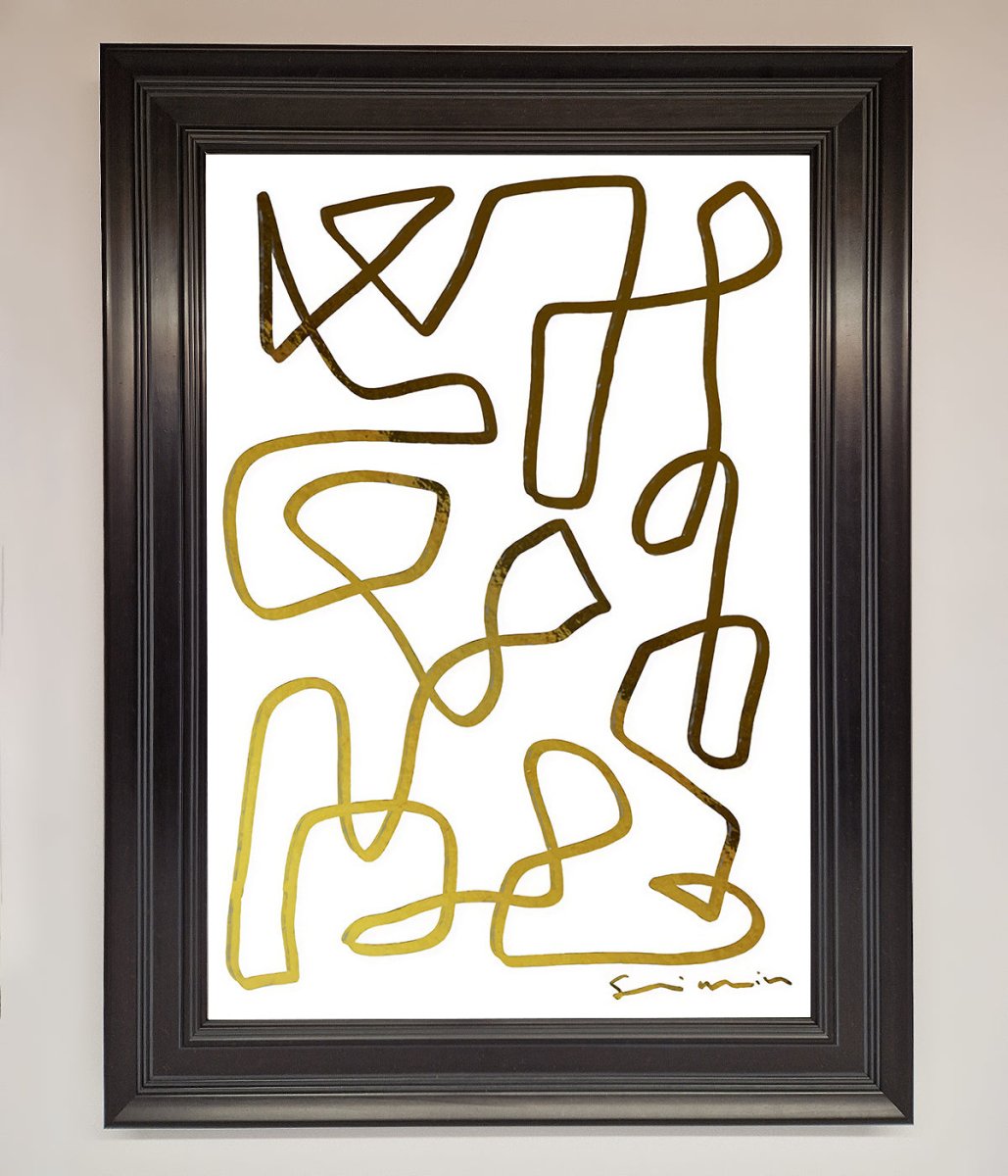 Line Squiggle Foil Print - Zestio