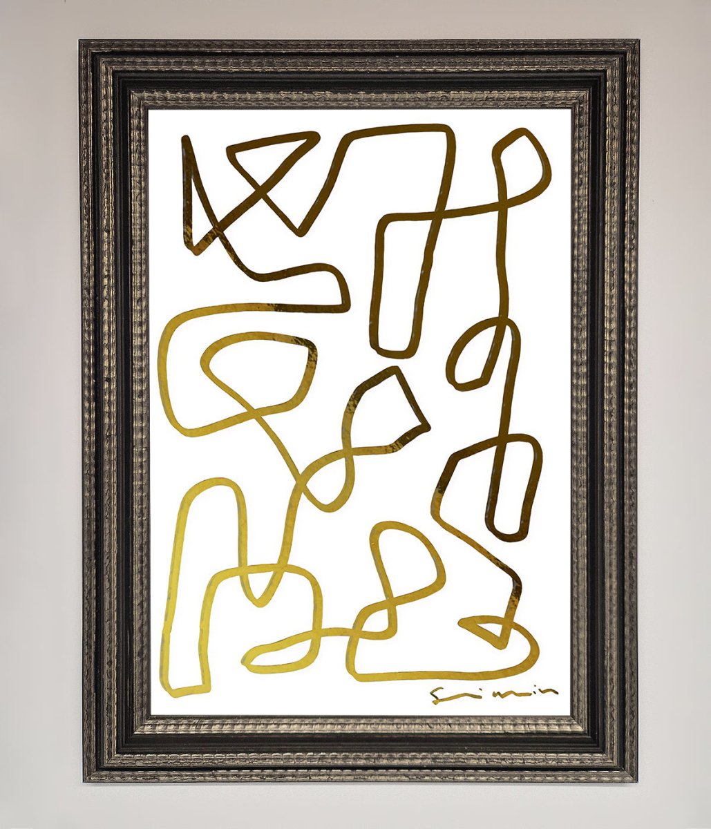 Line Squiggle Foil Print - Zestio
