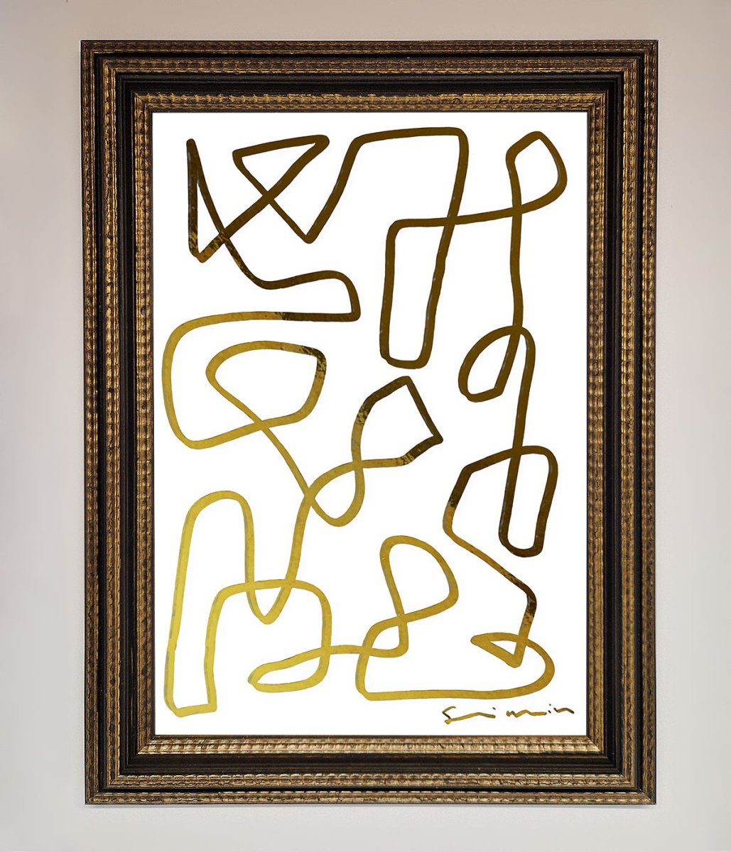 Line Squiggle Foil Print - Zestio