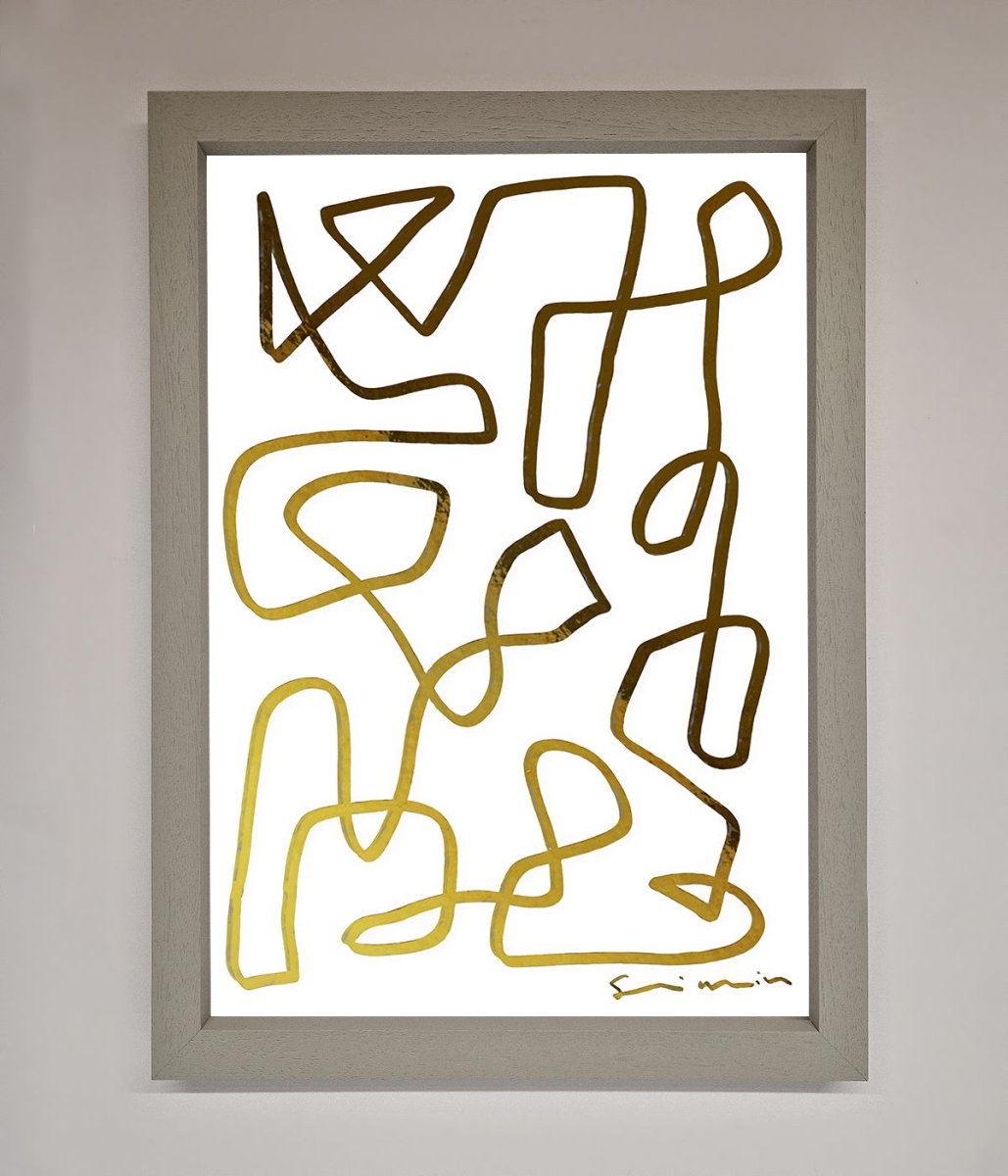 Line Squiggle Foil Print - Zestio