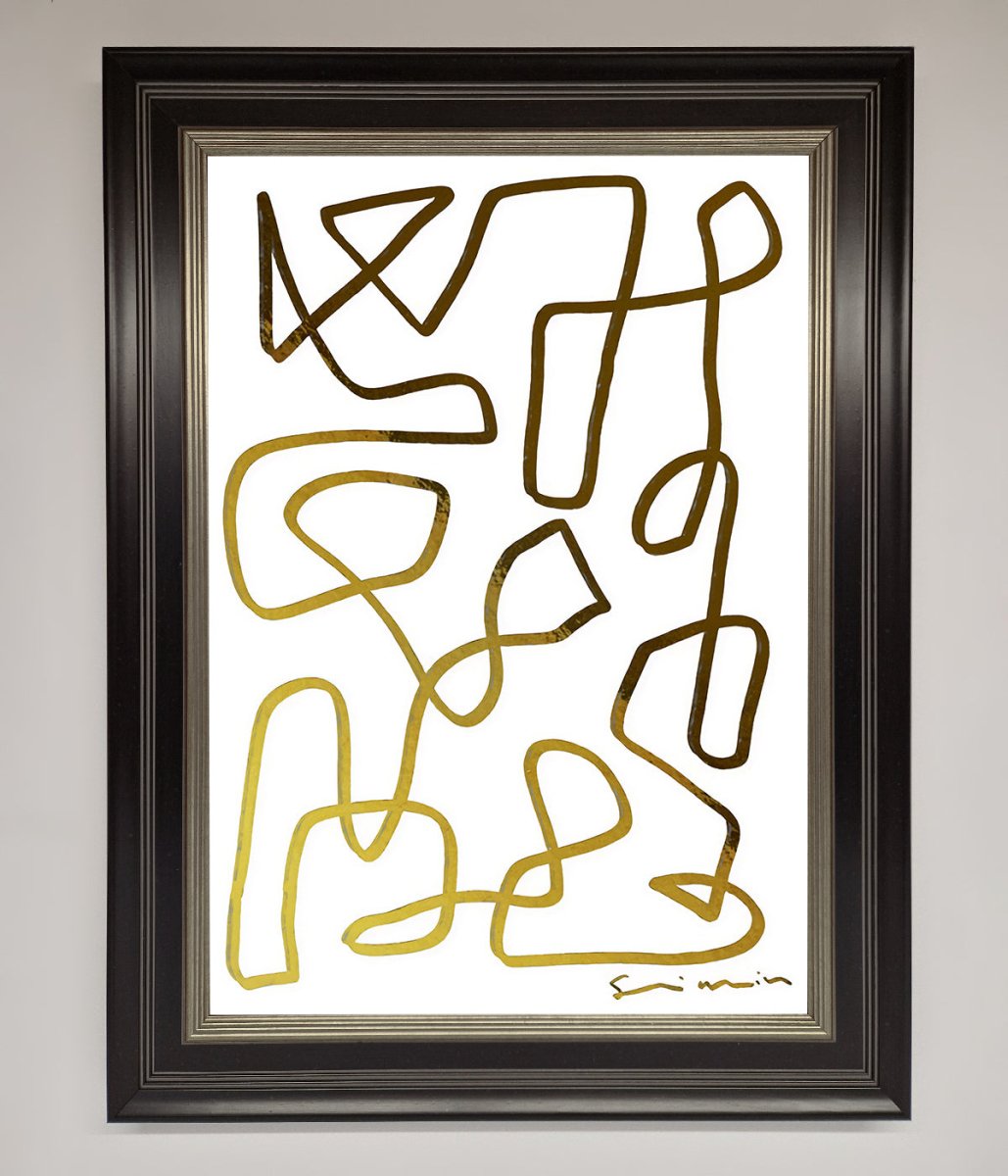 Line Squiggle Foil Print - Zestio