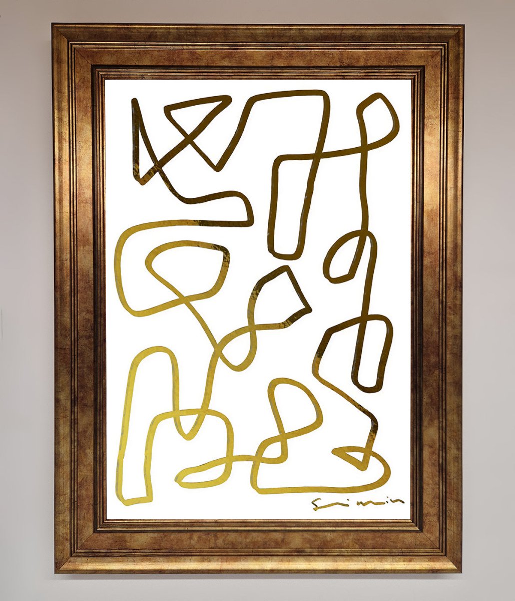 Line Squiggle Foil Print - Zestio
