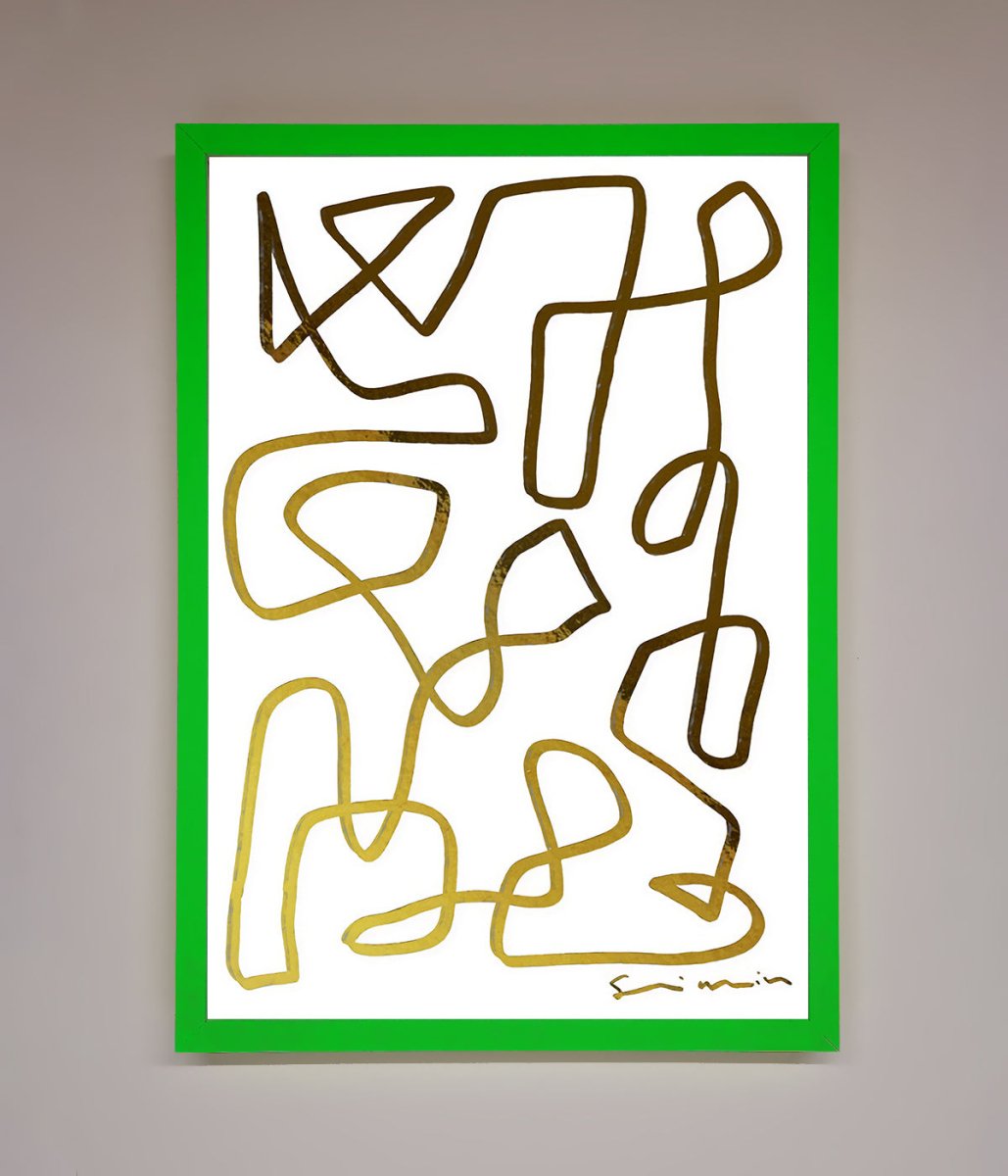 Line Squiggle Foil Print - Zestio
