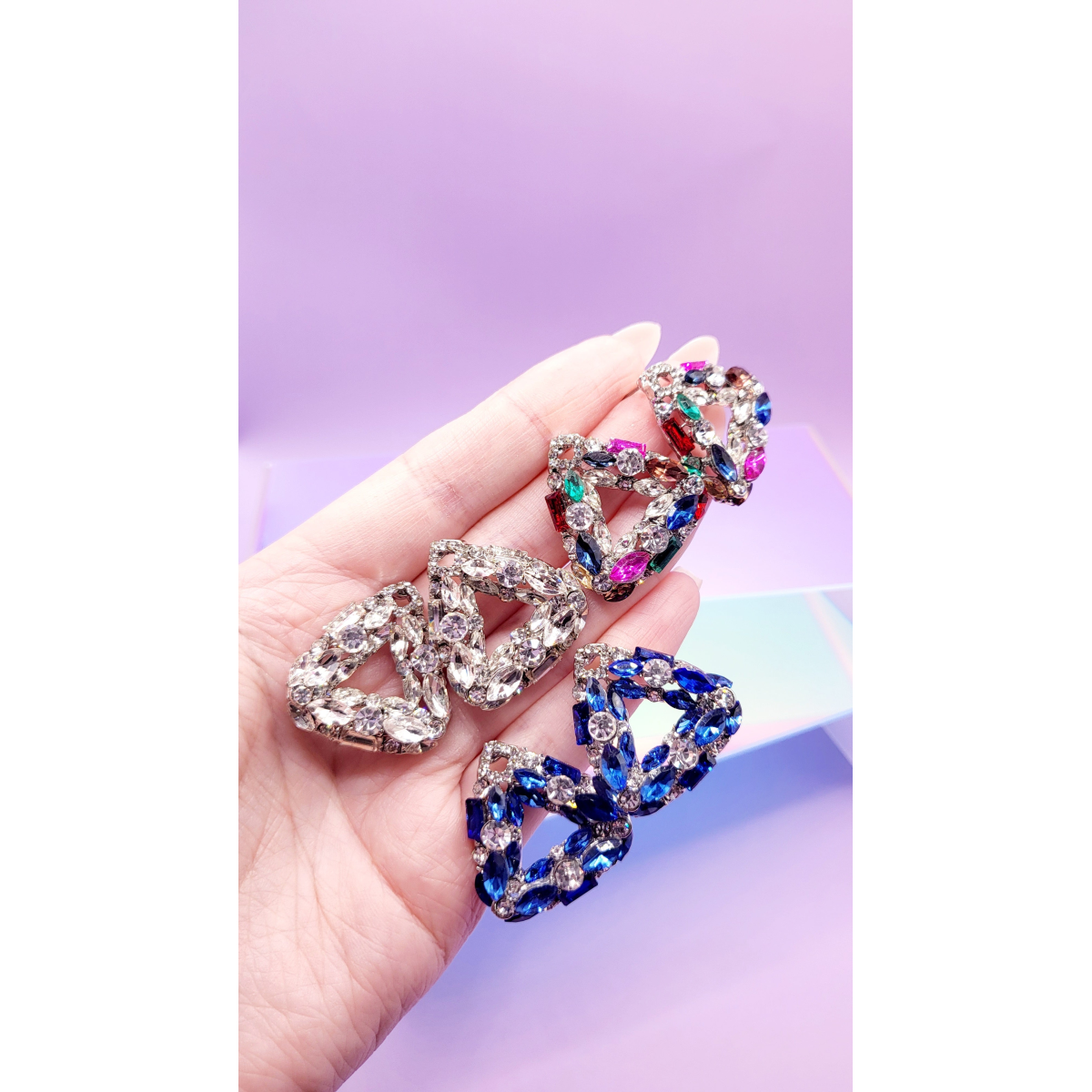 Pose Crystal Stud Earrings