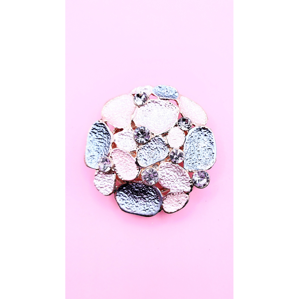 Abstract Magnetic Crystal Brooch