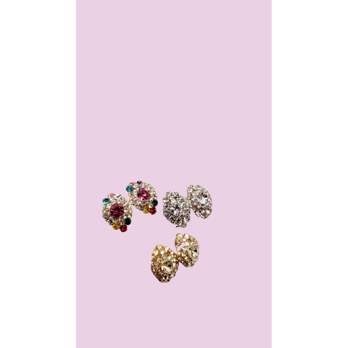 Charm Crystal Stud Earrings