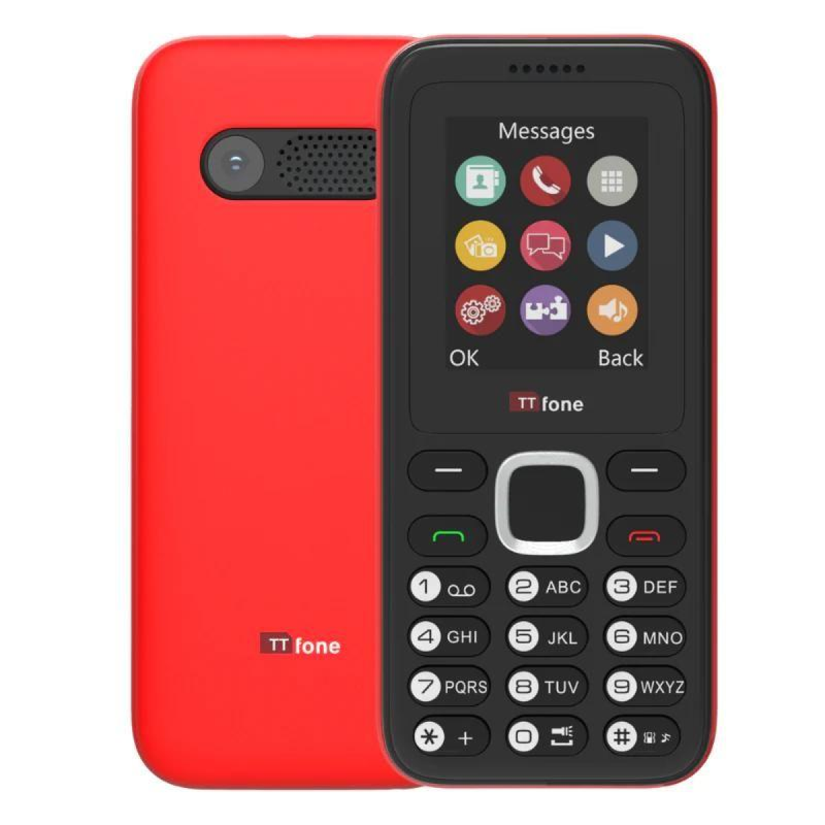 TTfone TT150 Red with Giffgaff sim