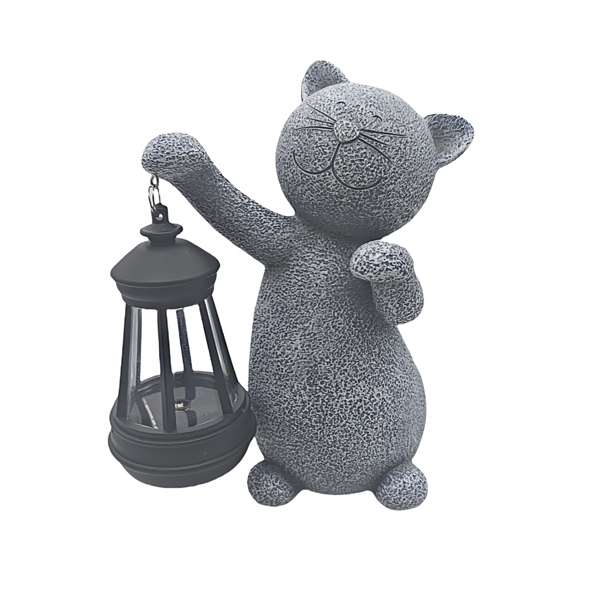 Cat Statue Solar Garden Ornaments Outdoor, Waterproof Garden Statue Figurine Sculpture Funny Home Lawn Decor Garden Accessories