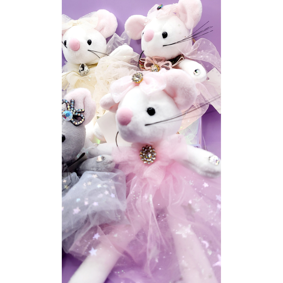 Softie Squad Mouse Bag Charm Key Ring