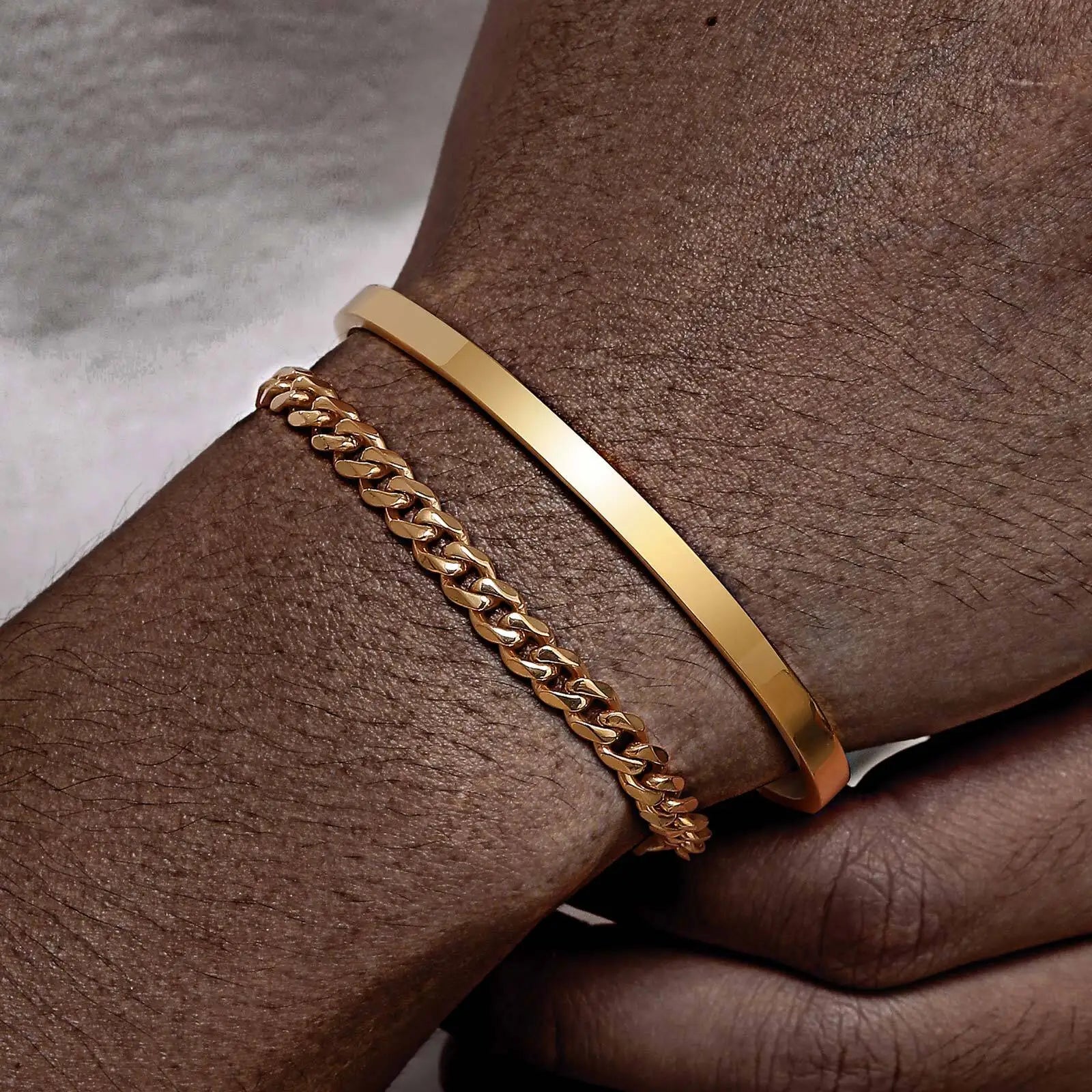 Men’s 5mm Cuban Chain Bracelet – Waterproof Stainless Steel