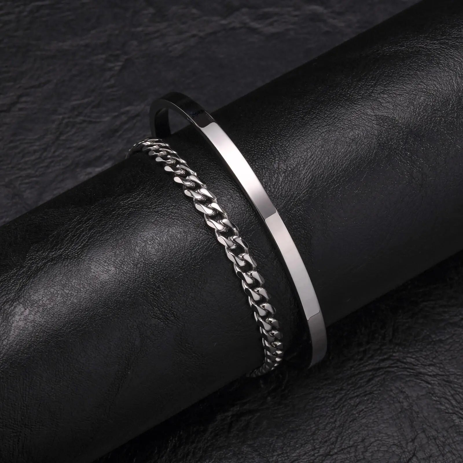 Men’s 5mm Cuban Chain Bracelet – Waterproof Stainless Steel