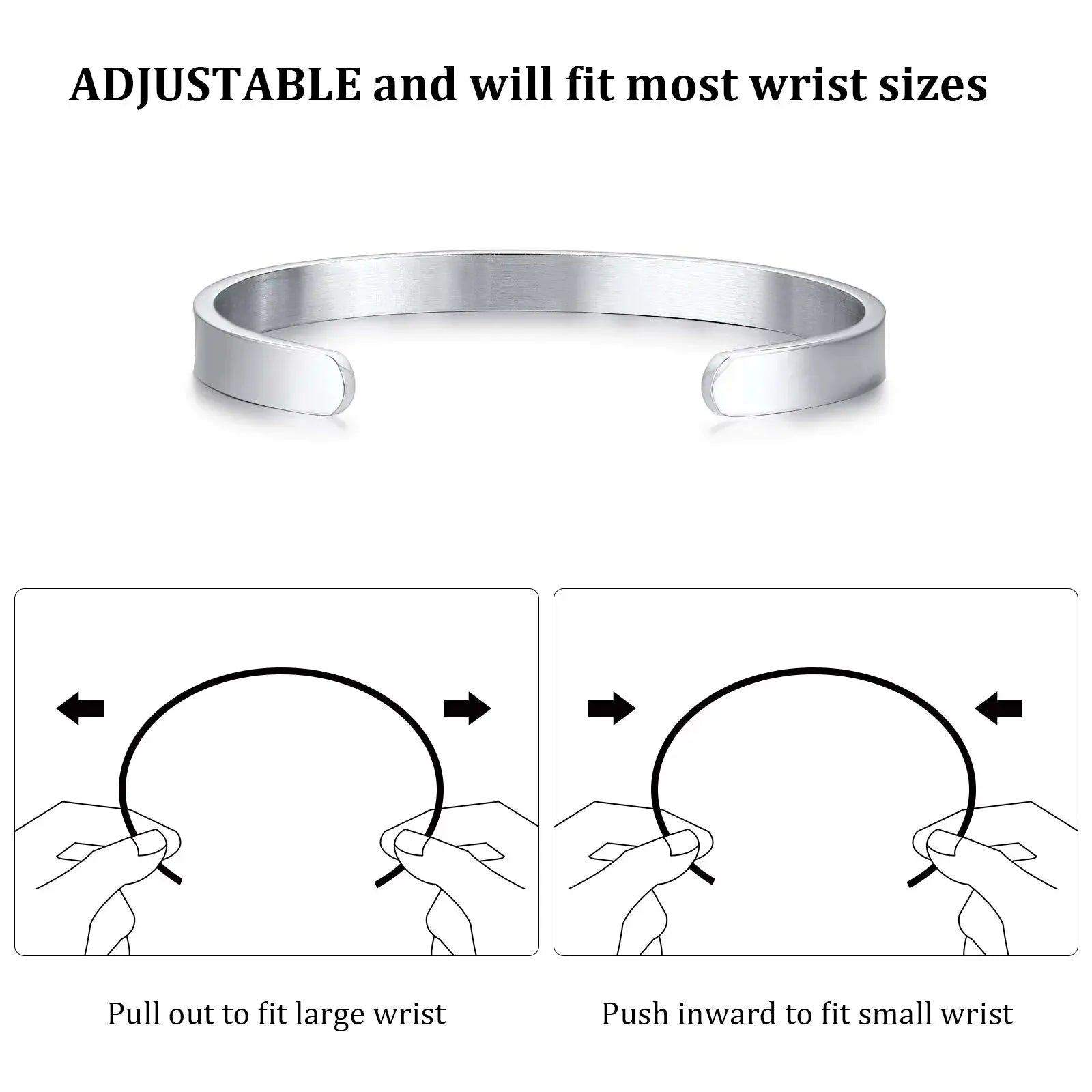 Men’s 5mm Cuban Chain Bracelet – Waterproof Stainless Steel