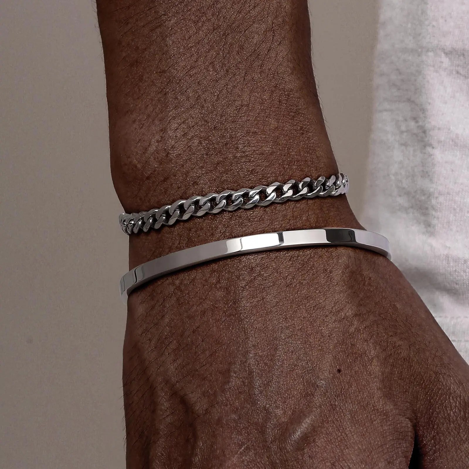 Men’s 5mm Cuban Chain Bracelet – Waterproof Stainless Steel