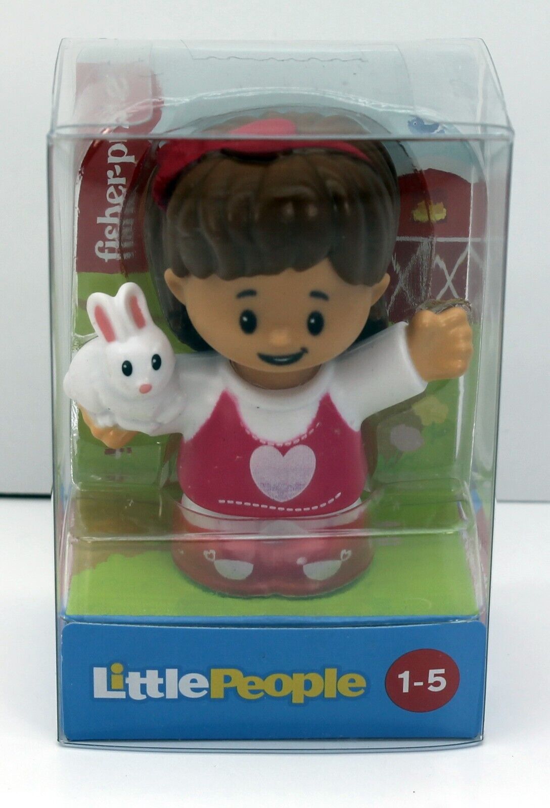 fisher price Little People Figure Mia With Bunny Plastic Toy 2.5" Pretend Play GWV19