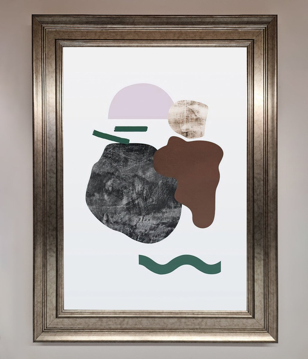 Modern Splodge Framed Print - Zestio