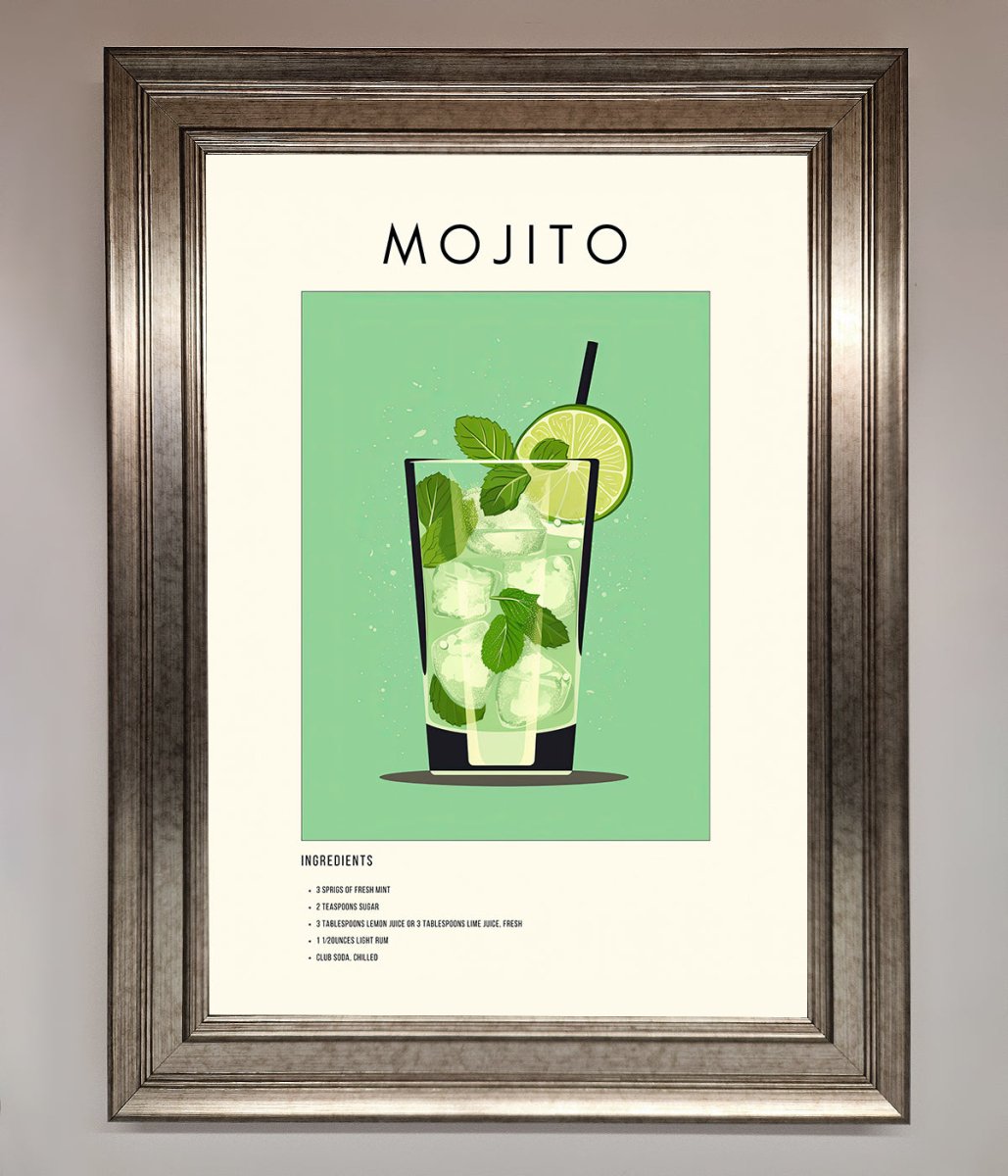 Mojito Framed Poster - Zestio