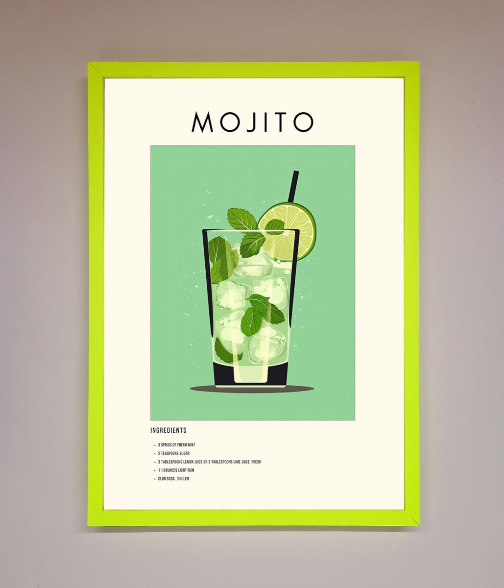 Mojito Framed Poster - Zestio