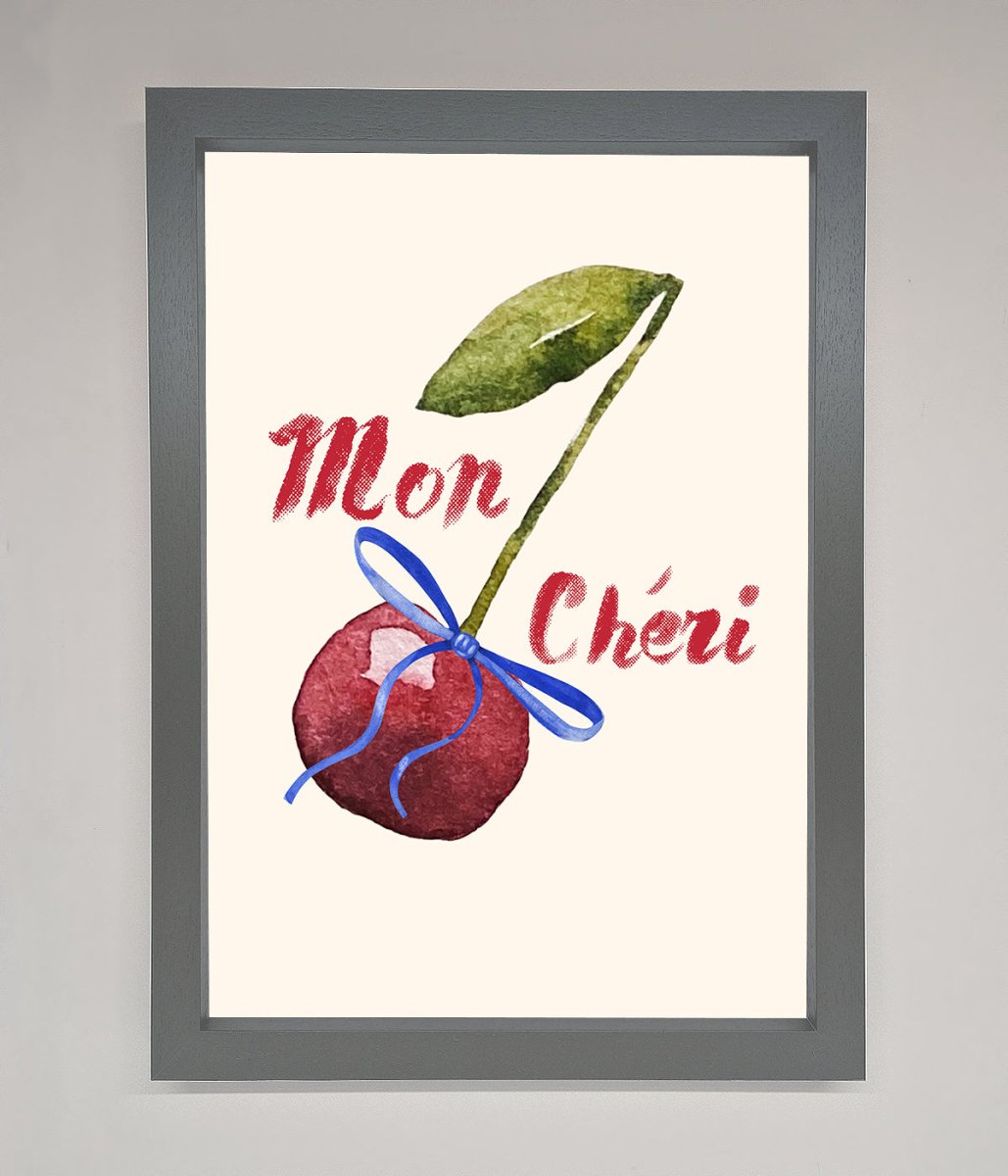 Mon Cheri Cherry Framed Wall Art - Zestio