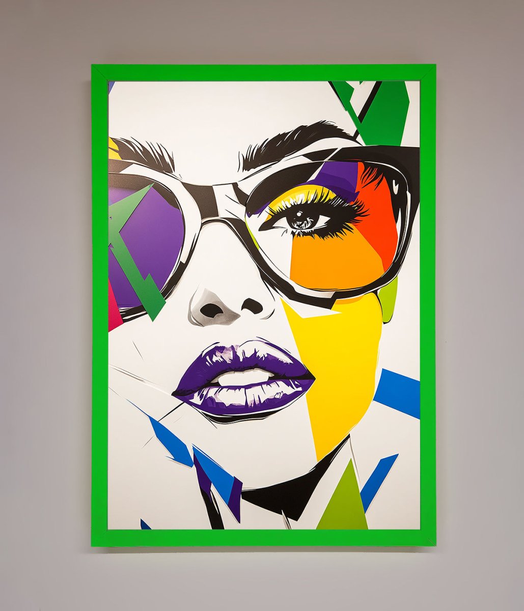 MultiColour Face Framed Wall Art - Zestio