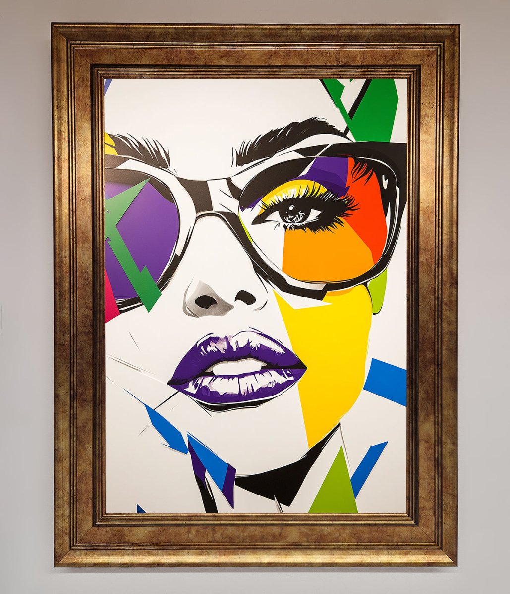MultiColour Face Framed Wall Art - Zestio