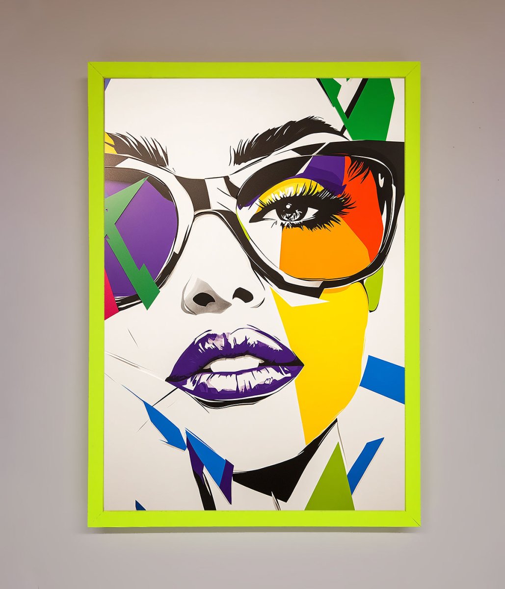 MultiColour Face Framed Wall Art - Zestio