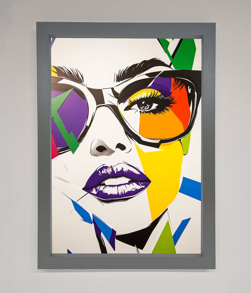 MultiColour Face Framed Wall Art - Zestio