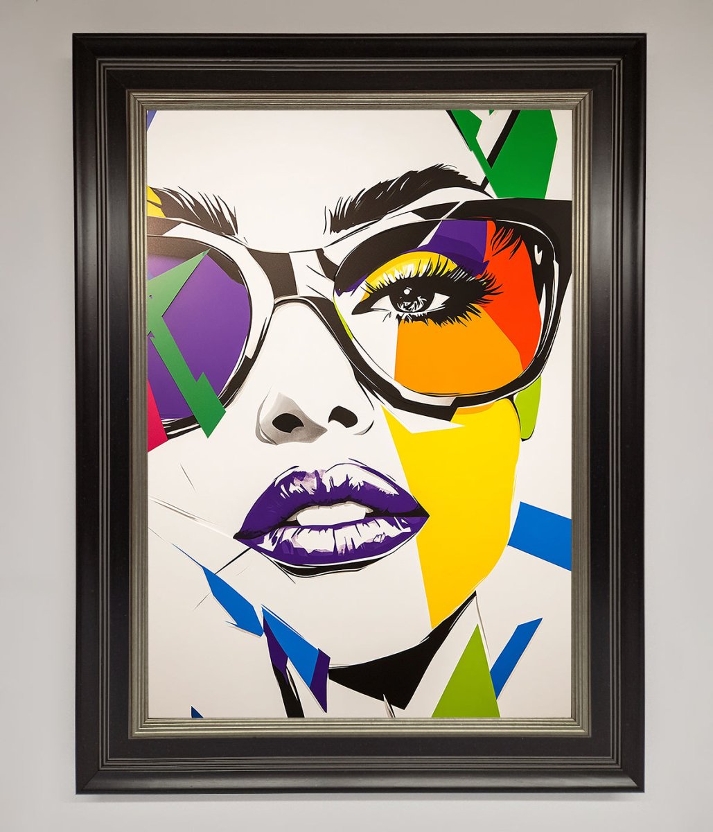 MultiColour Face Framed Wall Art - Zestio