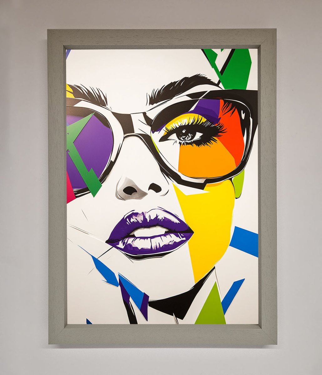 MultiColour Face Framed Wall Art - Zestio