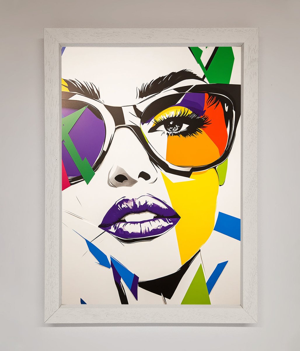 MultiColour Face Framed Wall Art - Zestio