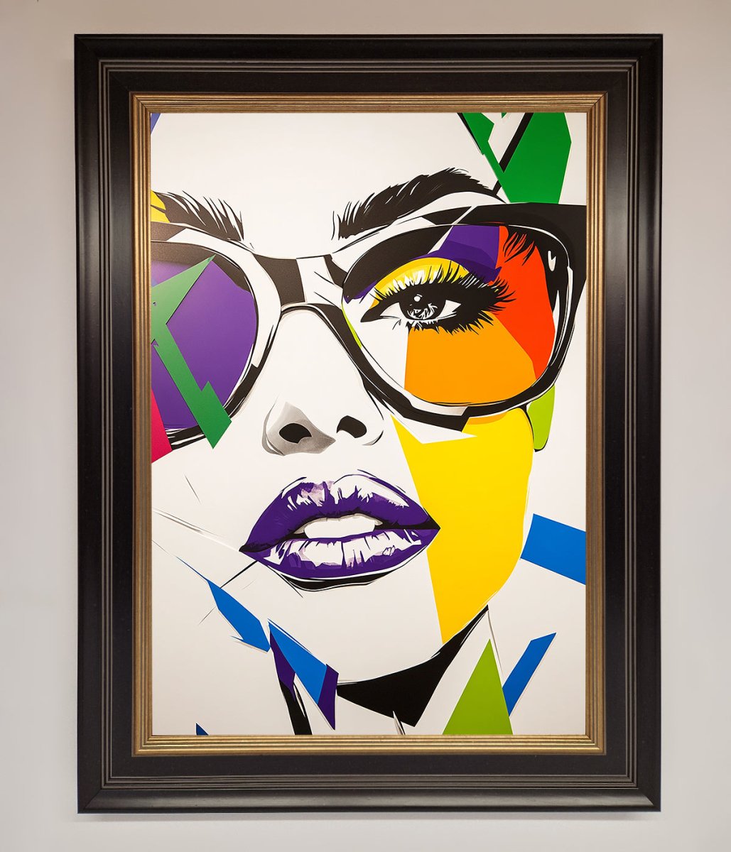 MultiColour Face Framed Wall Art - Zestio