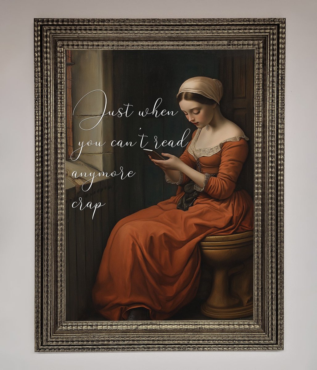 No More Crap Framed Poster - Zestio