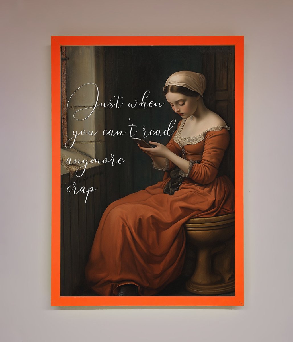 No More Crap Framed Poster - Zestio