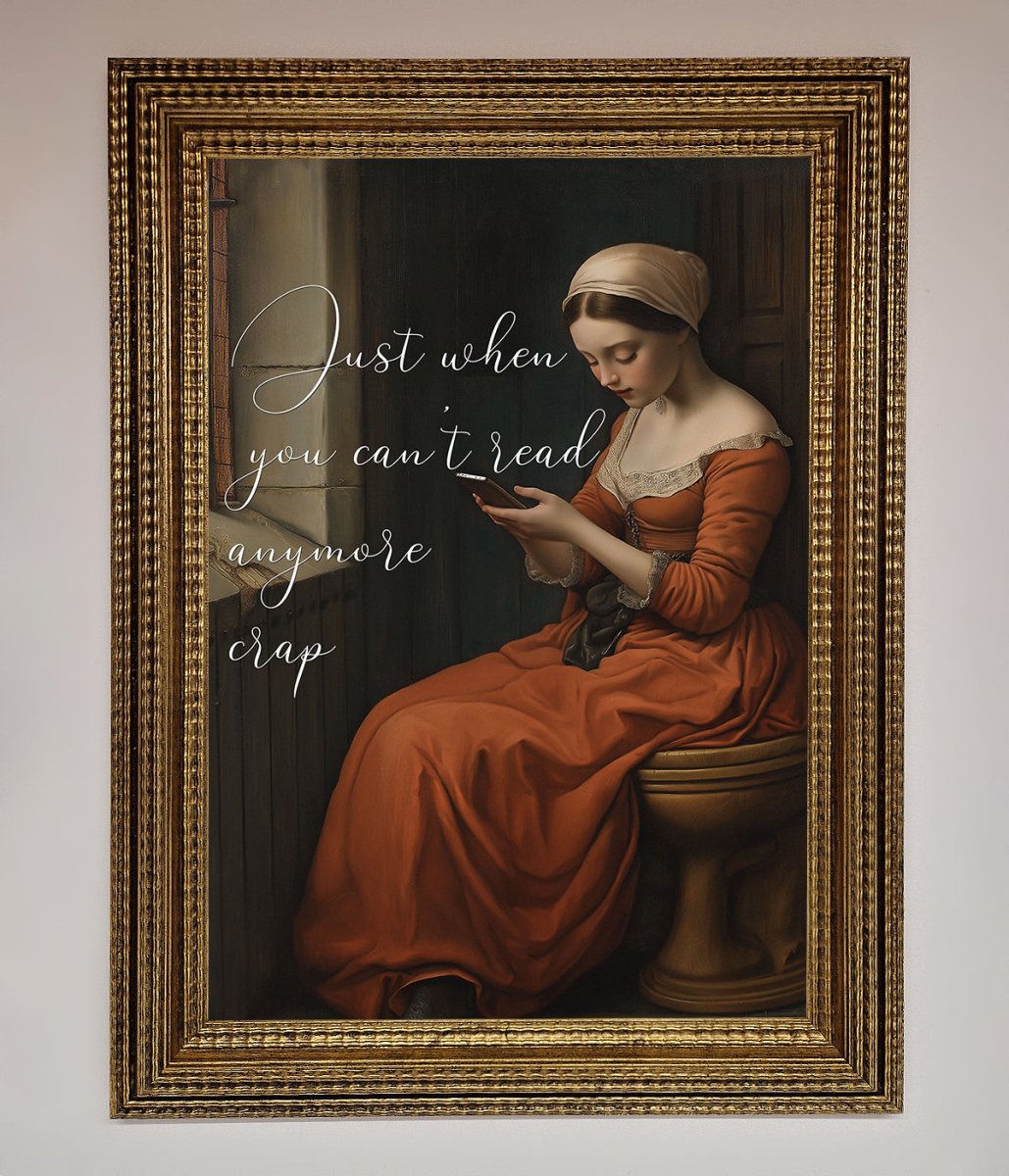 No More Crap Framed Poster - Zestio