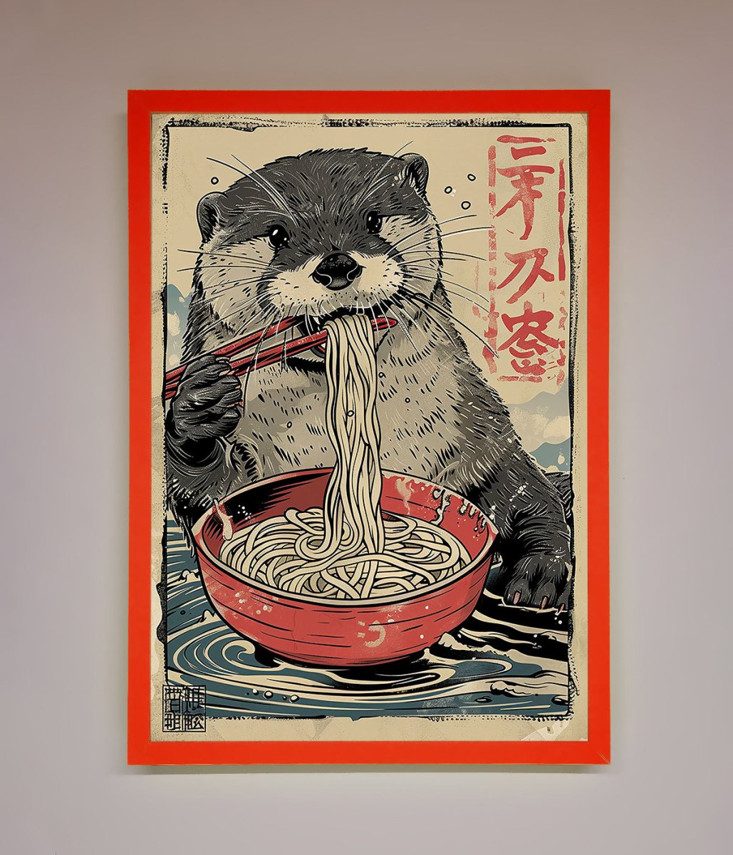Noodles Otter Framed Wall Art - Zestio