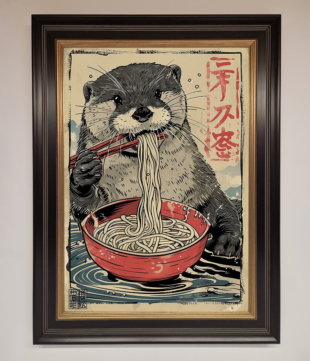 Noodles Otter Framed Wall Art - Zestio