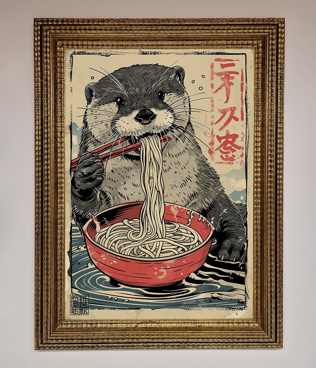 Noodles Otter Framed Wall Art - Zestio