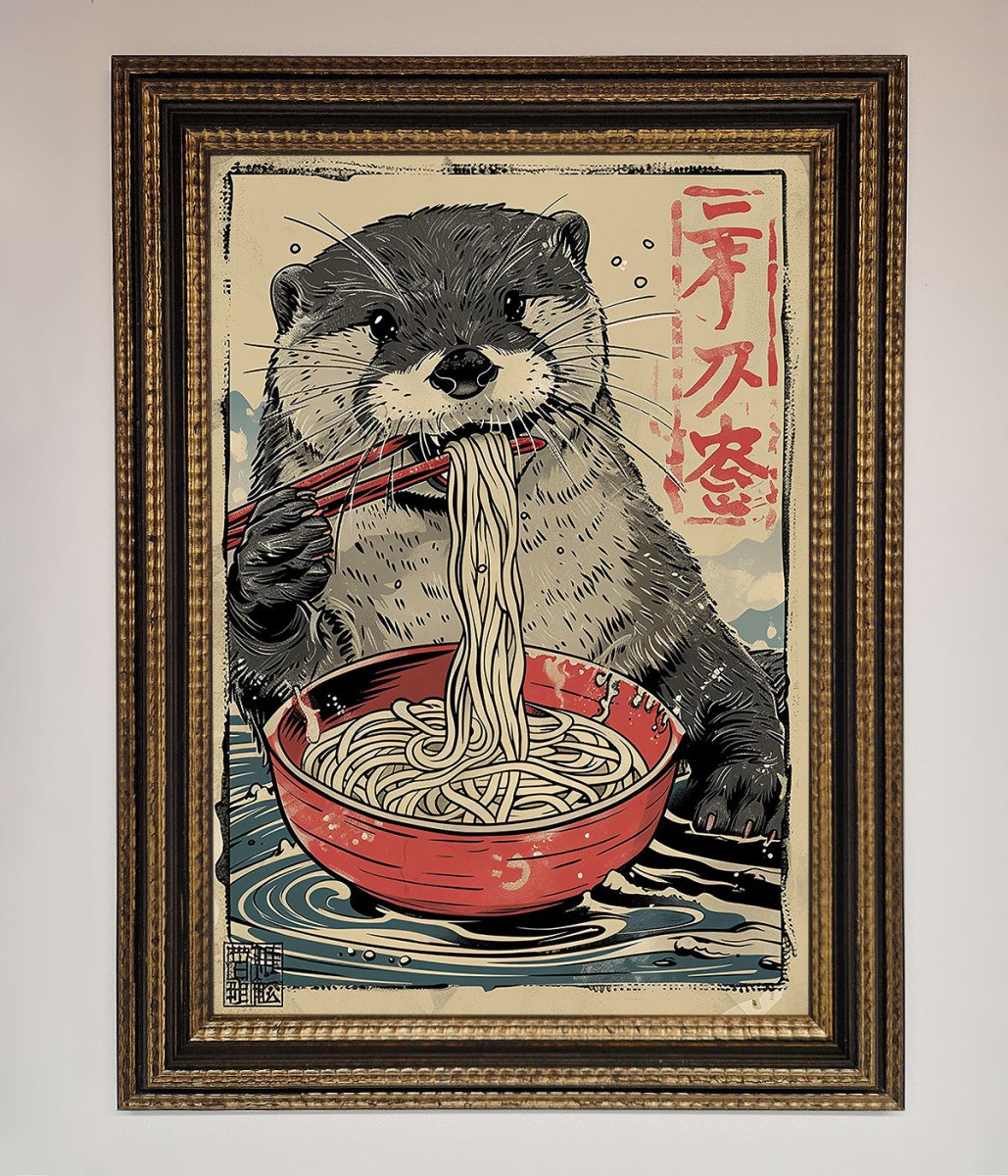 Noodles Otter Framed Wall Art - Zestio