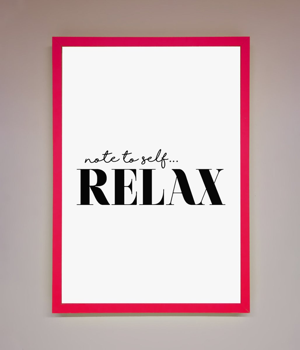 Not to Self Motivational quote Framed Wall Art - Zestio