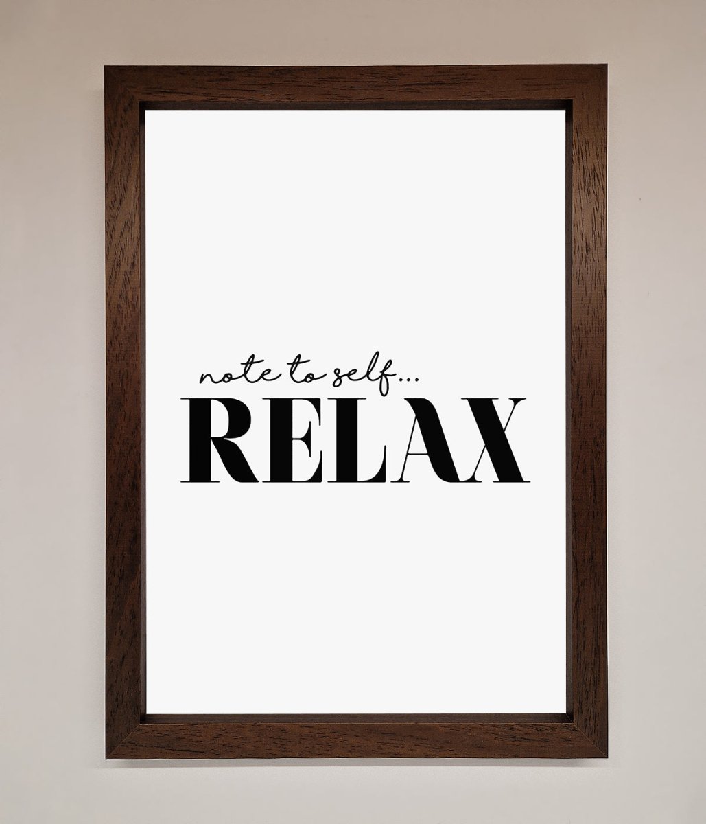 Not to Self Motivational quote Framed Wall Art - Zestio