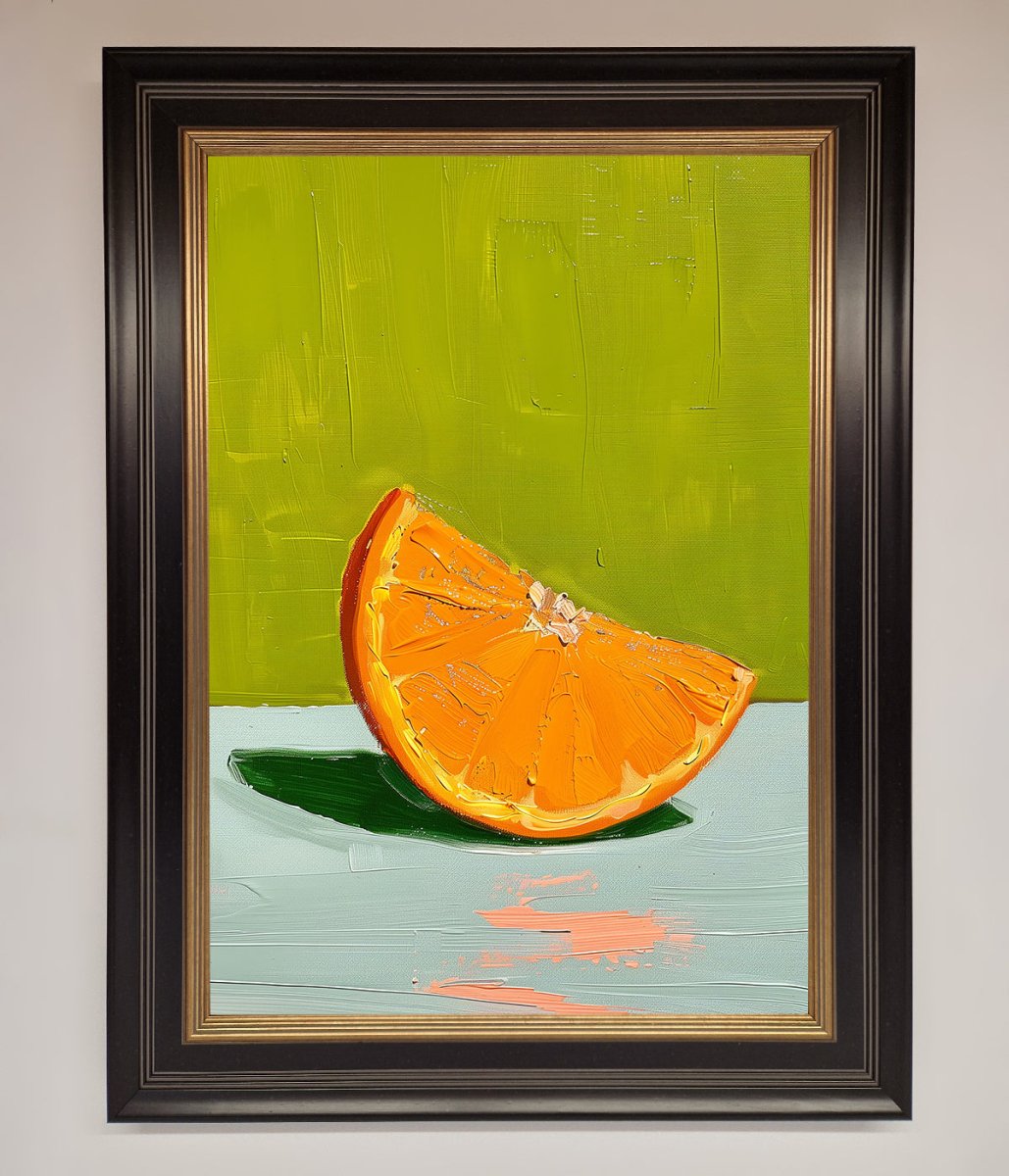 Orange Wedge Framed Print - Zestio