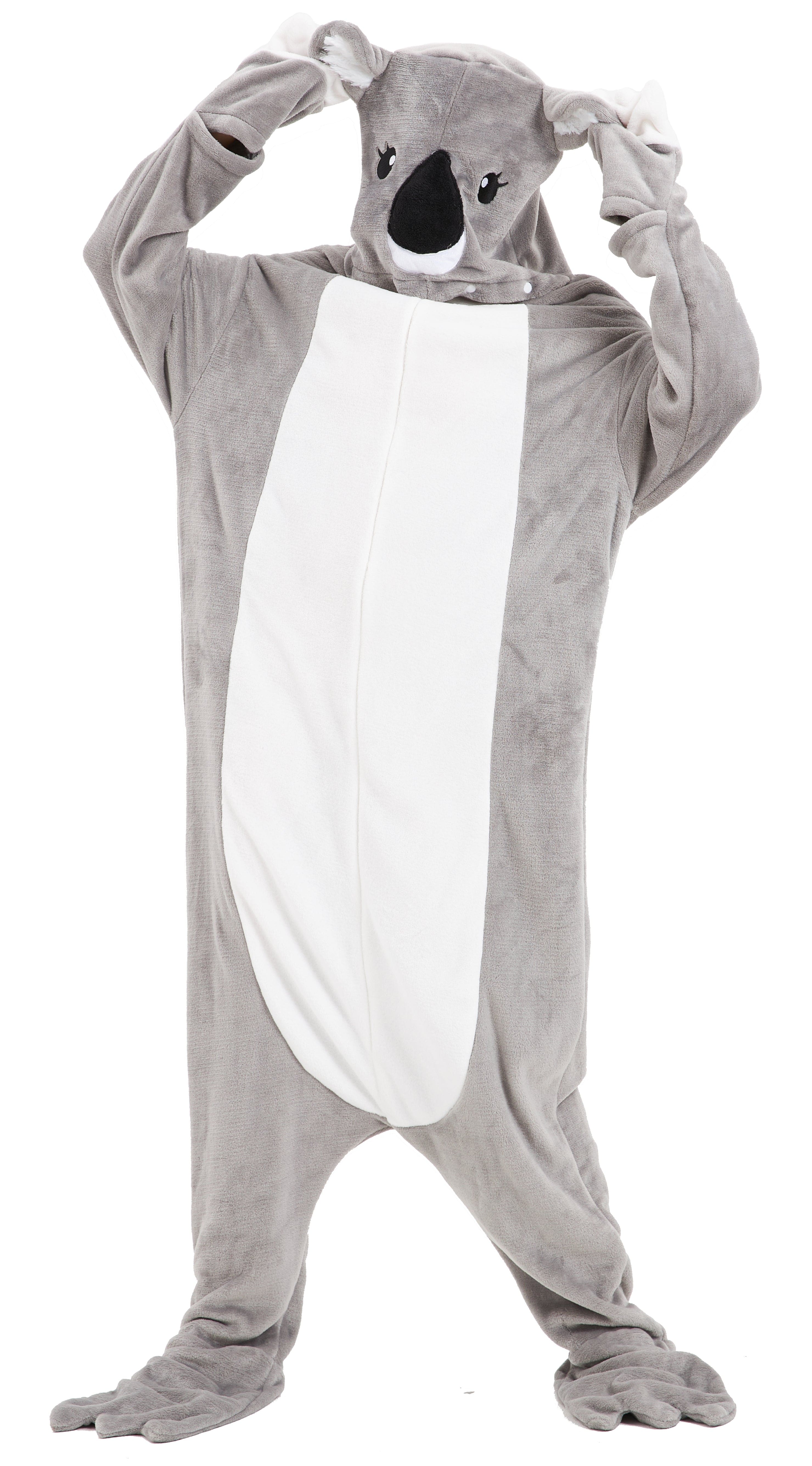 OLIVIA ROCCO Oversized Koala Wearable Blanket Hoodie In Soft Fleece With Sleeves Hooded Winter Loungewear For Home Comfort