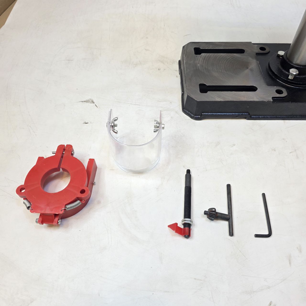 Mini Bench Drill Press 350W 5-Speed Pillar Drill with Cast Iron Base 220V
